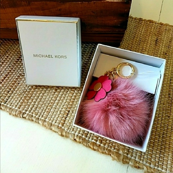 Michael Kors Accessories - MK Pom Pom Keychain